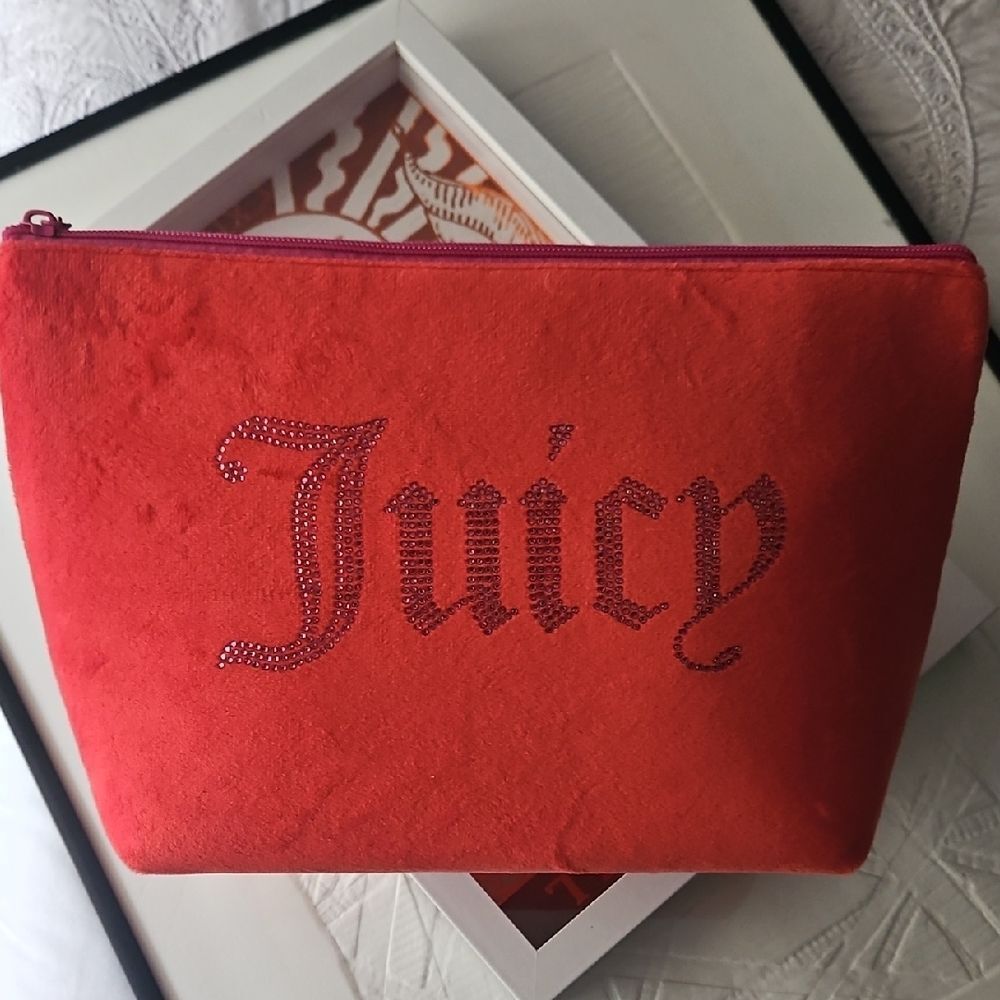Juicy Couture Red Cosmetic Bag
